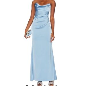 Katie May NWT X Revolve Taylor Gown in French Blue // Size Medium